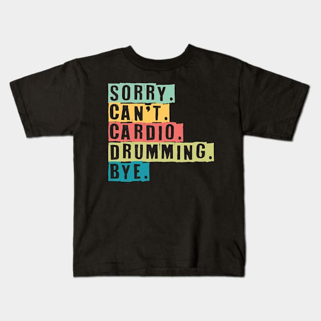 Drummer Kids T-Shirt by maxcode